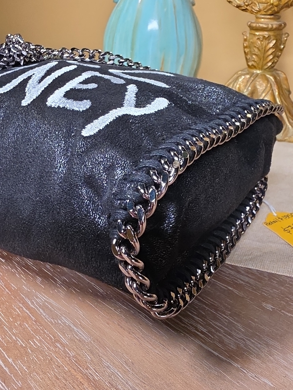 Stella McCartney Falabella Graffiti Logo Fold-Over w/ Matching Pouch SET! - Picture 11 of 16